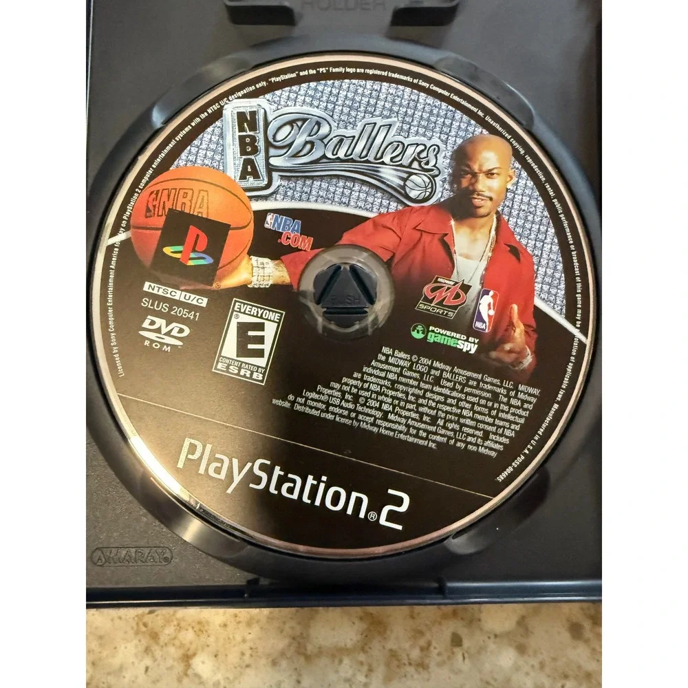 NBA Ballers Sony PlayStation 2 PS2 2004 Midway Sports Basketball Game SLUS-20541